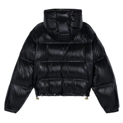 CELINE CROPPED TRIOMPHE DOWN JACKET IN LIGHTWEIGHT NYLON