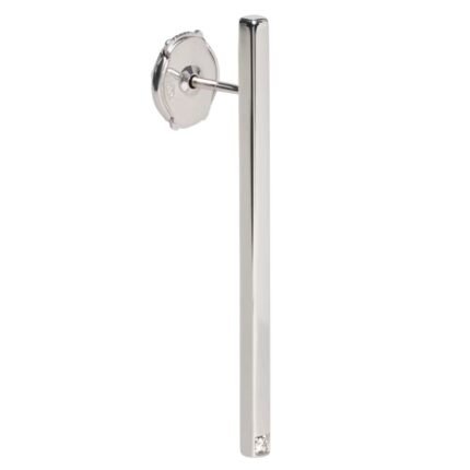 CELINE SENTIMENTAL STRAIGHT EARRING IN WHITE GOLD AND DIAMOND