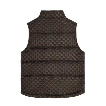 CELINE QUILTED VEST IN MONOGRAM NYLON