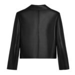 CELINE JACKET WITH CLAUDINE COLLAR IN SOFT LAMBSKIN
