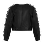CELINE EMBROIDERED BLOUSON JACKET IN SOFT LAMBSKIN