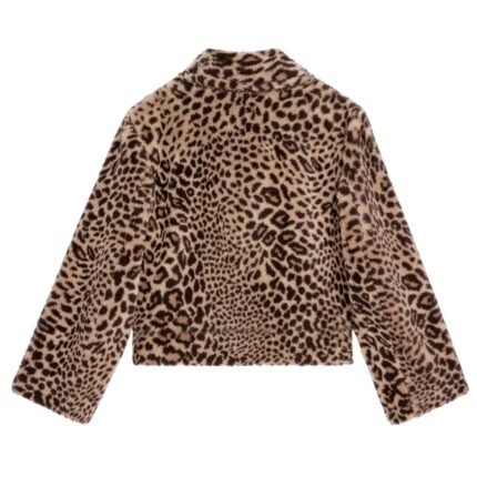 CELINE EGG SHAPED PEACOAT IN FUR EFFECT WOOL