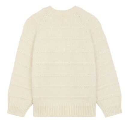 CELINE TRIOMPHE CREW NECK SWEATER IN MOHAIR AND SILK