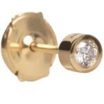 CELINE SENTIMENTAL BRILLANT STUD IN YELLOW GOLD AND DIAMOND