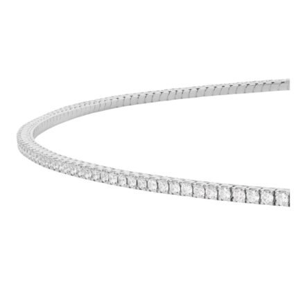 CELINE TENNIS NECKLACE IN WHITE GOLD AND DIAMONDS