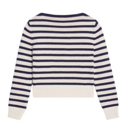 CELINE BOAT NECK MARINIÈRE SWEATER IN CASHMERE