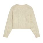 CELINE TRIOMPHE CREW NECK SWEATER IN ARAN WOOL