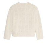 CELINE CARDIGAN JACKET IN ALPACA WOOL OFF WHITE
