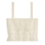 CELINE CROP TOP IN FLORAL CROCHETED COTTON