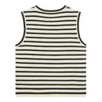 CELINE TRIOMPHE SLEEEVESS MARINIÈRE SWEATER IN WOOL
