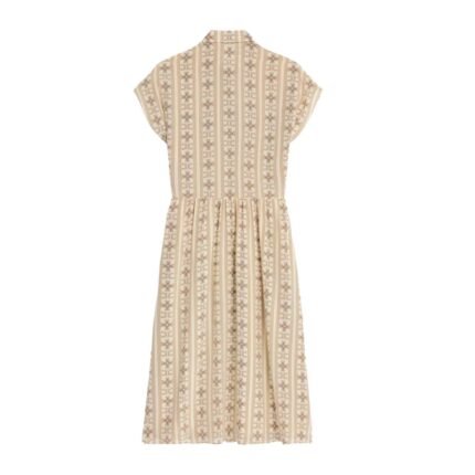 CELINE WORKWEAR DRESS IN CRÊPE DE CHINE