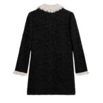 CELINE TRAPEZE MINI DRESS IN FLORAL GUIPURE