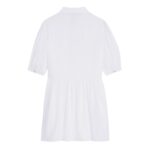 CELINE BABYDOLL MINI DRESS IN STRIPED COTTON VOILE
