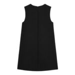 CELINE TRAPEZE MINI DRESS IN DOUBLE FACED WOOL TRICOTINE