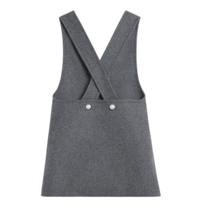 CELINE TUNIC MINI DRESS IN WOOL CLOTH