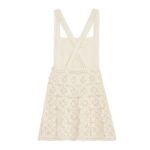 CELINE TRIOMPHE MINI DRESS IN CROCHETED COTTON