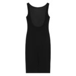 CELINE PENCIL DRESS IN GAUFFERED DOUBLE WOOL