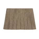 CELINE PLEATED BANDEAU MINI SKIRT IN LINEN AND WOOL