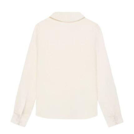 CELINE MIA SHIRT WITH BOW IN SILK CRÊPE AND ACETATE