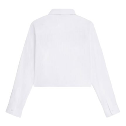 CELINE CROPPED SHIRT IN STRIPED COTTON