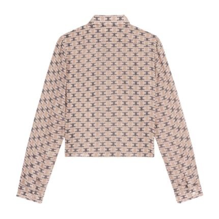 CELINE CROPPED SHIRT IN SILK GEORGETTE