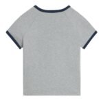 CELINE PARIS T SHIRT IN COTTON JERSEY GREY MELANGE
