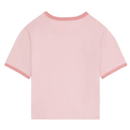 CELINE PARIS 70S T SHIRT IN COTTON JERSEY LIGHT ROSE