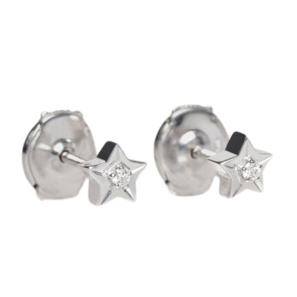 ETOILE CELINE STUDS IN WHITE GOLD AND DIAMONDS