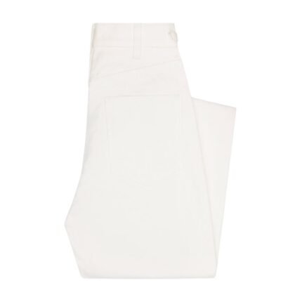 CELINE JANE FLARED JEANS IN OPTIC WHITE WASH DENIM