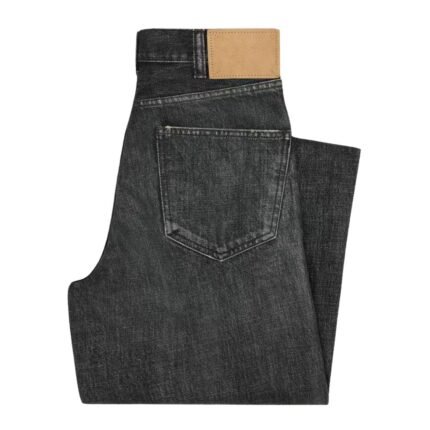 CELINE KITTY JEANS IN BLACK ICE RINSE WASH DENIM