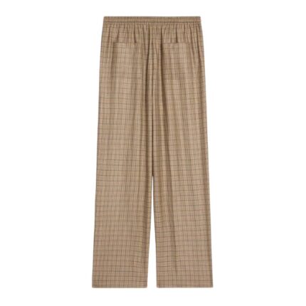 CELINE JOGGING PANTS IN CHECKED CASHMERE