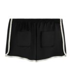CELINE MINI TRIOMPHE SHORTS IN SATIN