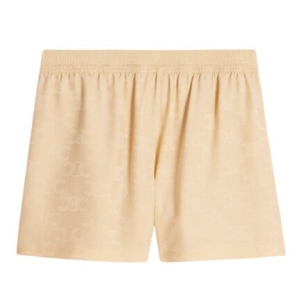 CELINE FLOWING SHORTS IN TRIOMPHE SILK JACQUARD