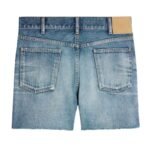 CELINE SKATE SHORTS IN ELECTRIC SKY WASH DENIM