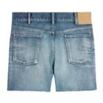 CELINE SKATE SHORTS IN ELECTRIC SKY WASH DENIM