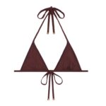 CELINE TRIOMPHE TRIANGLE TOP IN MATTE JERSEY PRUNE