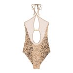 CELINE SWIMSUIT IN LEOPARD PRINT MATTE JERSEY