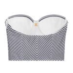 CELINE TRIOMPHE BUSTIER IN STRIPED JERSEY