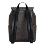 CELINE BACKPACK IN TRIOMPHE CANVAS AND CALFSKIN