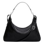 CELINE LARGE STRAP ROMY IN CROCODILE EMBOSSED DEERSKIN