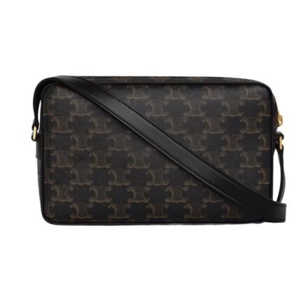 CELINE MEDIUM MESSENGER BAG IN TRIOMPHE CANVAS WITH CELINE PRINT