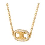 CELINE MAILLON TRIOMPHE NECKLACE IN YELLOW GOLD AND DIAMONDS
