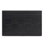 CELINE MEDIUM CARD HOLDER IN CALFSKIN WITH TRIOMPHE EMBOSSED BLACK