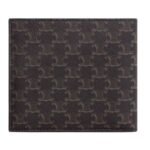 CELINE BI FOLD WALLET WITH COIN COMPARTMENT IN TRIOMPHE CANVAS