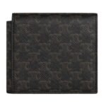 CELINE FLAP ORIGAMI WALLET IN TRIOMPHE CANVAS AND LAMBSKIN