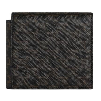 CELINE FLAP ORIGAMI WALLET IN TRIOMPHE CANVAS AND LAMBSKIN