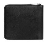 CELINE ZIPPED BI FOLD WALLET WITH COIN COMPARTMENT IN GRAINED CALFSKIN