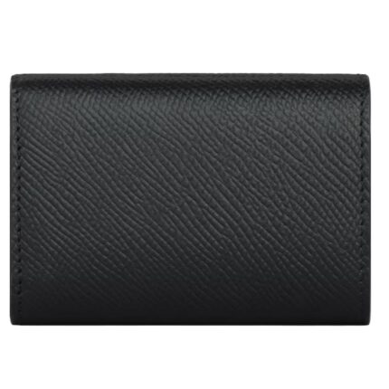 CELINE FOLDED COMPACT WALLET IN GRAINED CALFSKIN