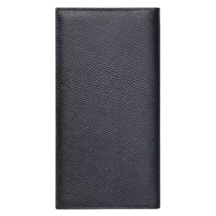 CELINE VERTICAL WALLET WITH COIN COMPARTMENT IN GRAINED CALFSKIN