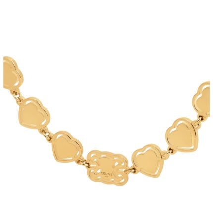 CŒUR CELINE NECKLACE IN BRASS WITH GOLD FINISH